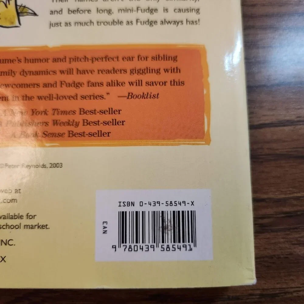 Double Fudge by Judy Blume Paperback Book 2002 9780439587570 213 pages ISBN